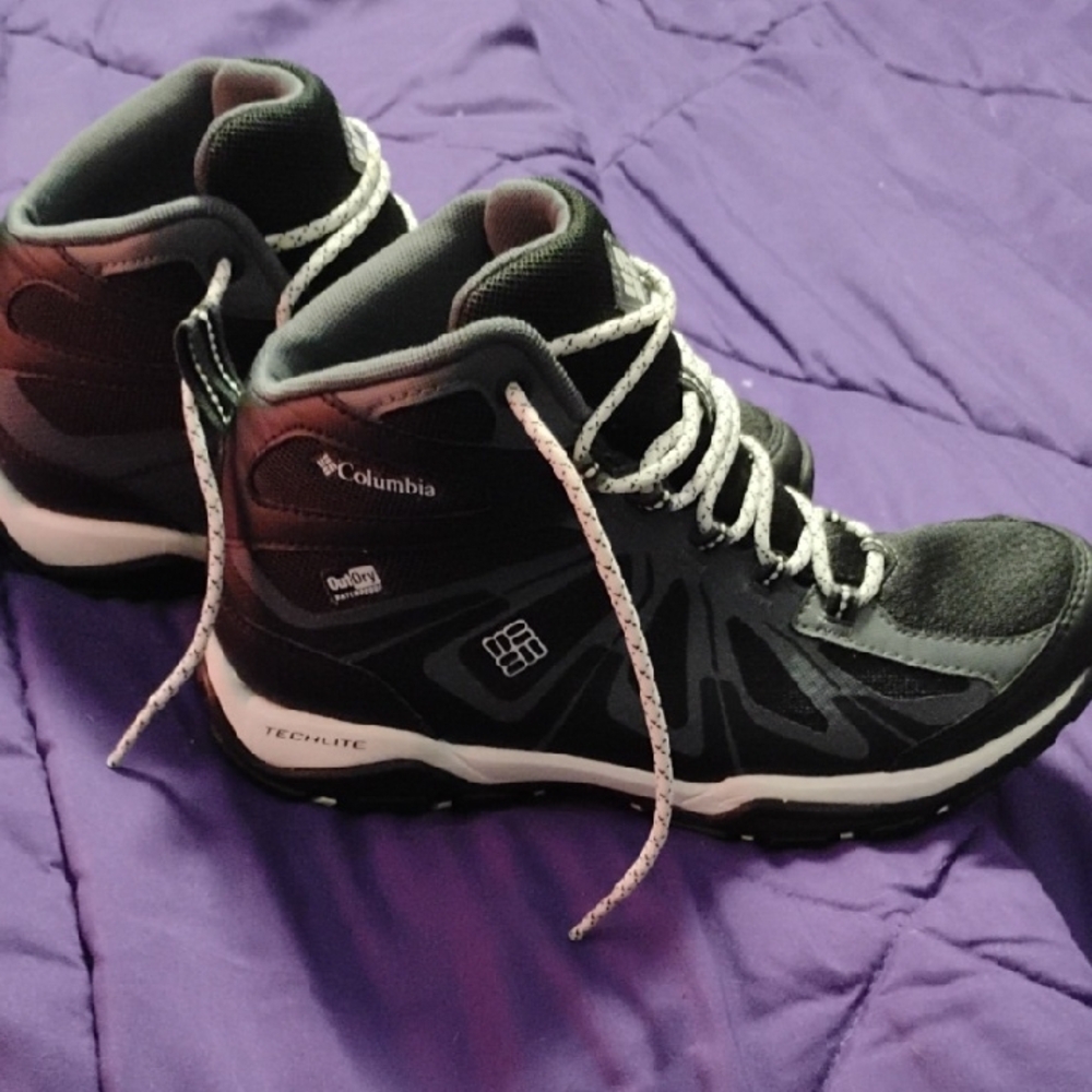 Columbia Black and White Athletic Shoes for Trail Adventures